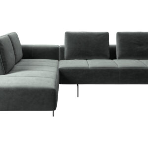AMSTERDAM CORNER SOFA WITH LOUNGING UNIT GREEN FABRIC BoConcept Melbourne