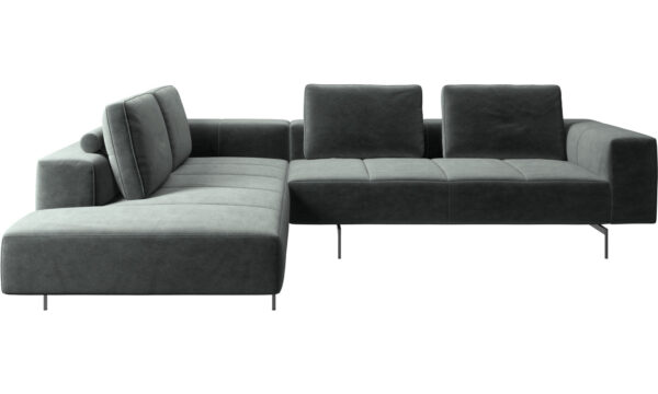 AMSTERDAM CORNER SOFA WITH LOUNGING UNIT GREEN FABRIC BoConcept Melbourne