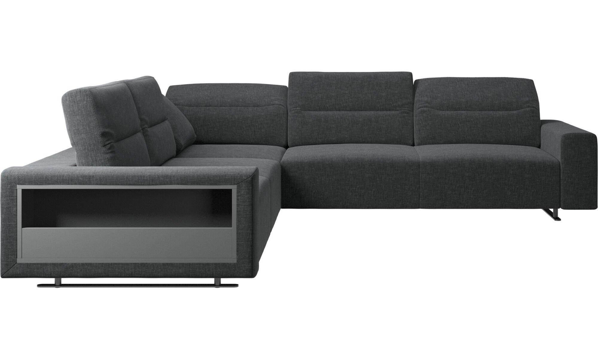 HAMPTON CORNER SOFA WITH ADJUSTABLE BACK AND STORAGE ON LEFT SIDE BoConcept Melbourne