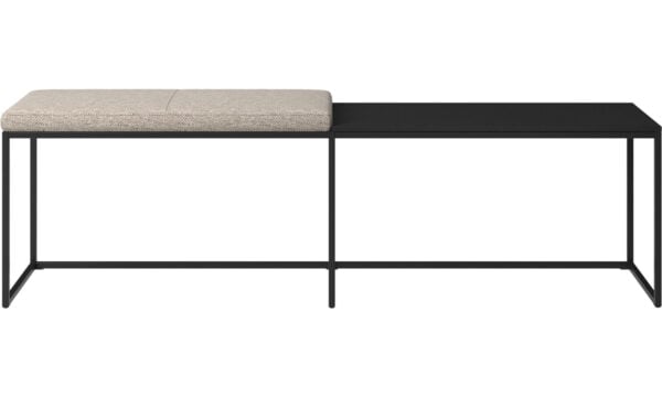 LONDON LARGE BENCH WITH CUSHION AND SHELF BoConcept Melbourne