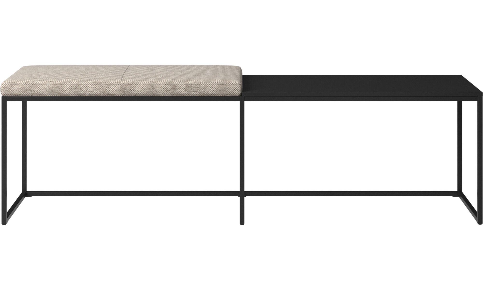 LONDON LARGE BENCH WITH CUSHION AND SHELF BoConcept Melbourne