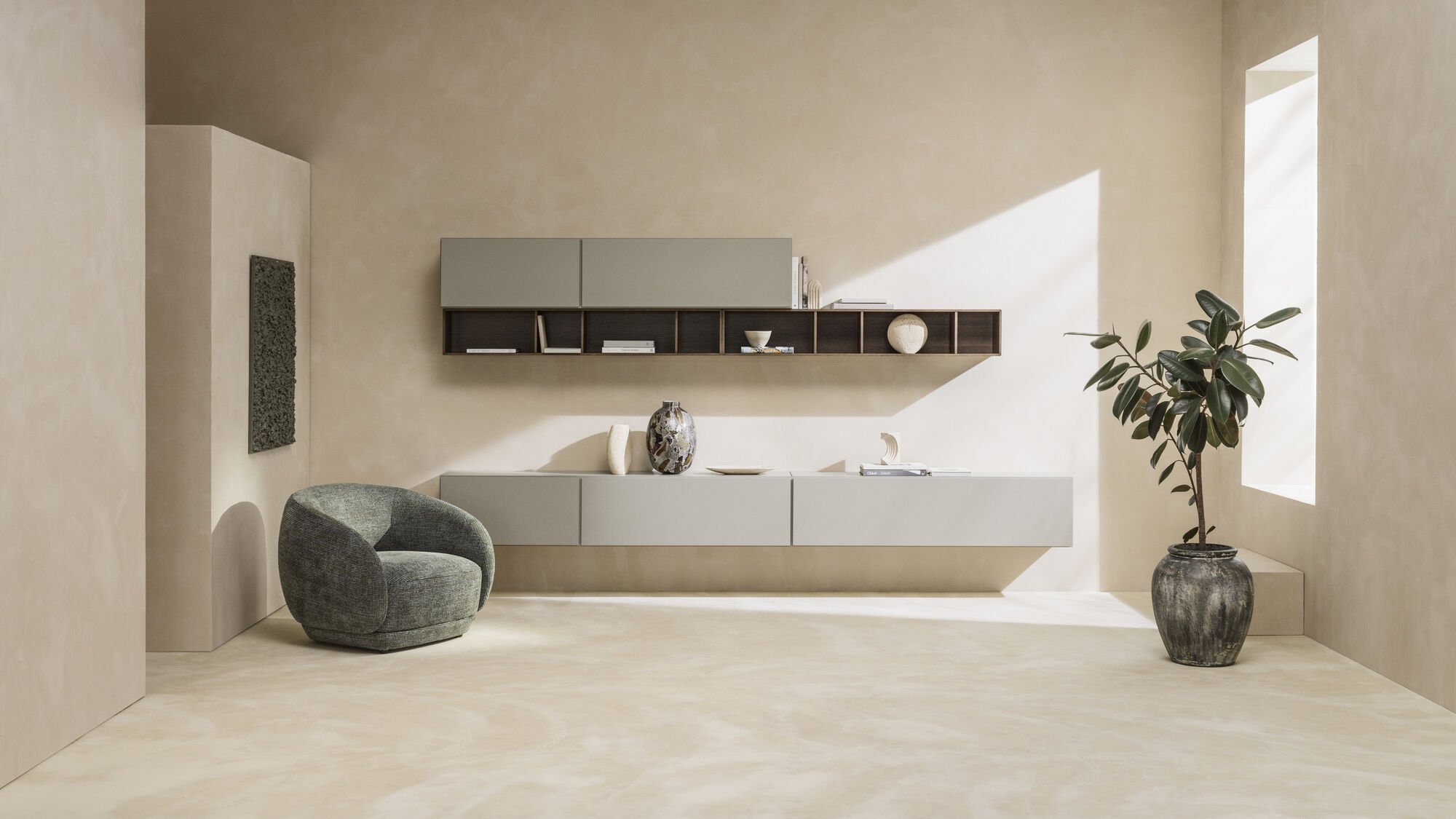 LUGANO WALL MOUNTED CABINET WITH DROP DOWN DOOR - BoConcept Melbourne